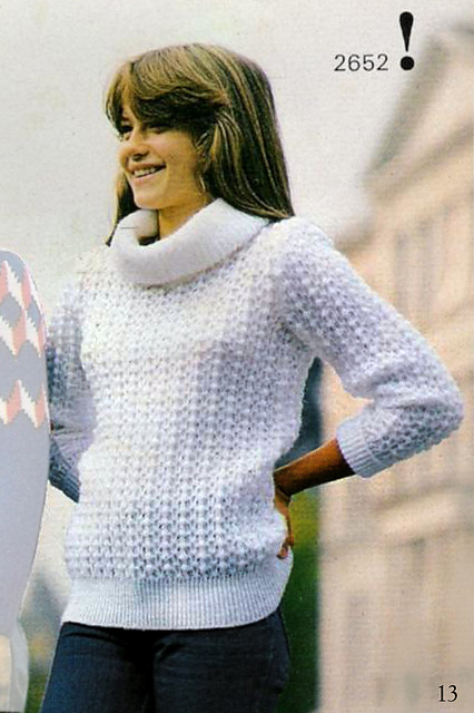 2652 White mohair sweater