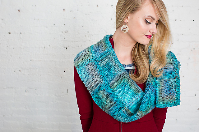 Mitered Squares Scarf