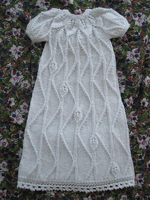 Traveling Leaf Christening Gown