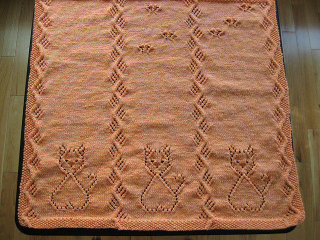 Kittens and Butterflies Blanket