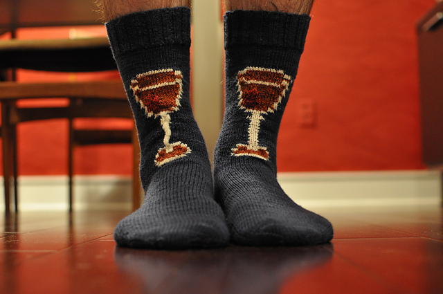 Manhattan Cocktail Socks #7258