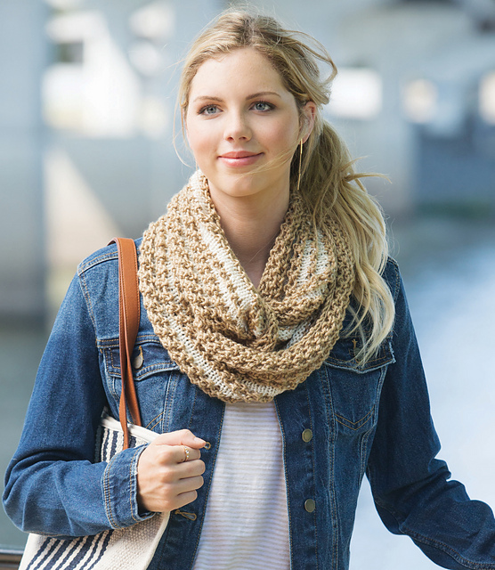 Long Two Color Cowl