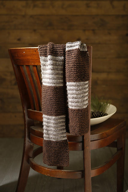 Striped Hat and Scarf Set