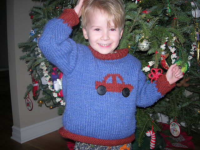 Boy's Car Sweater