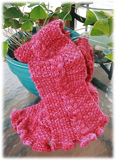 Garden Path Cable Scarf