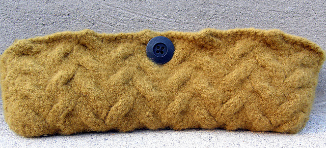 Waves of Grain Felted Clutch