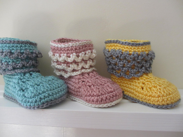 Ruffly Baby Boots