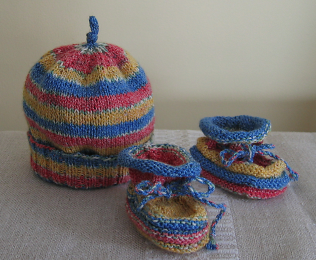Hat and Can't Kick 'em Off Booties