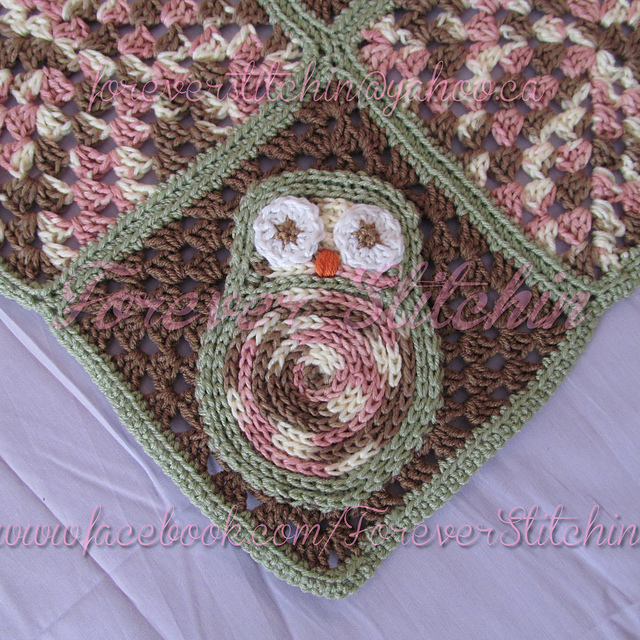 HDC Owl Applique
