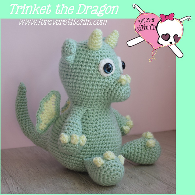 Trinket the Baby Dragon Amigurumi