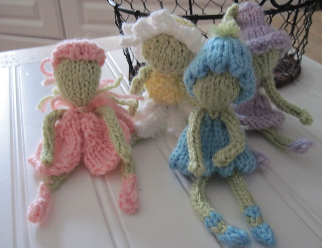 Ravelry: Flower Girls Knitted Six Inch Dolls pattern by Jean Fleming