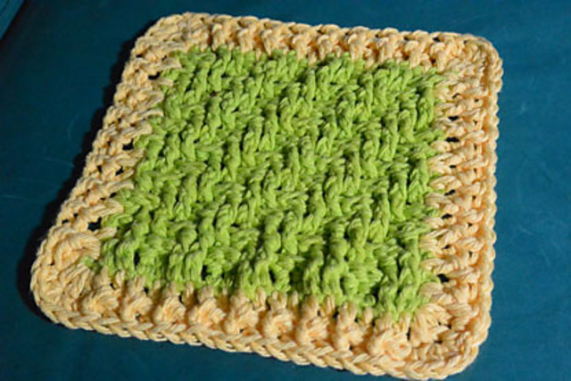 Lemon Lime Textured Dishcloth