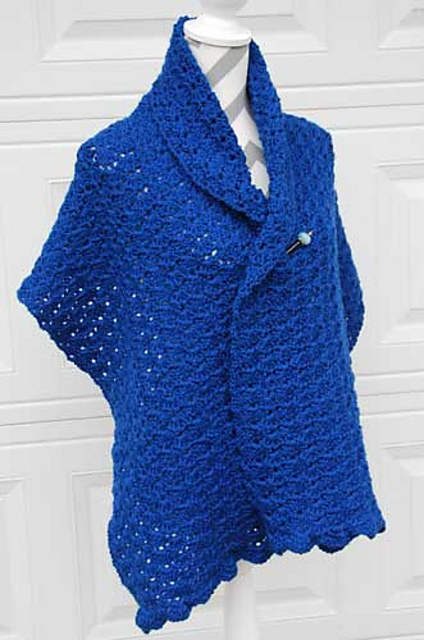 Linked Shell Shawl