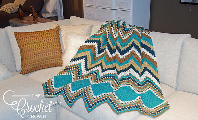 Modern Chevron Afghan