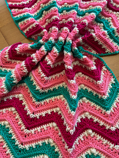 Be Mine Chevron Blanket