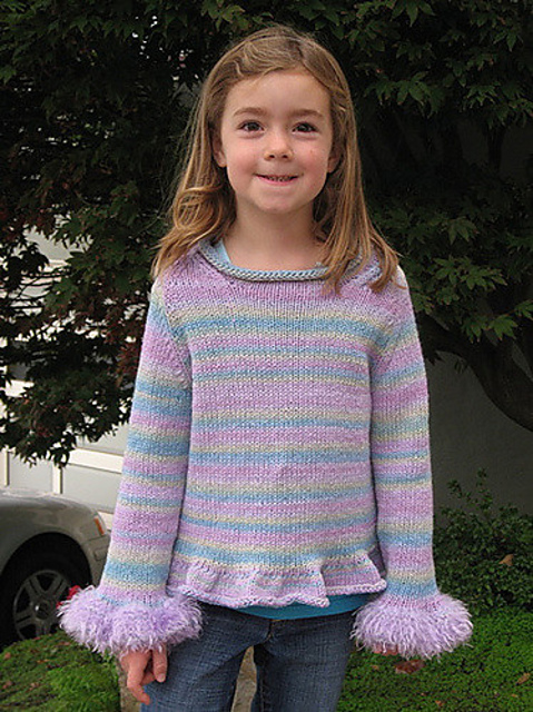 Ruffled Edge Pullover