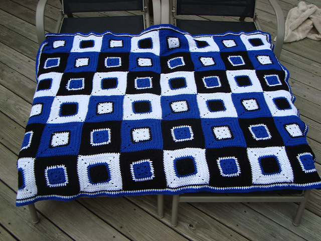 Granny Square Afghan