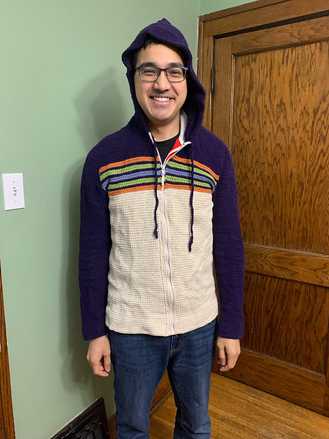 Men's Hooded Cardigan