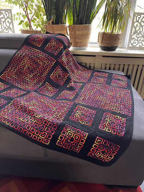 Blazing Blocks Blanket