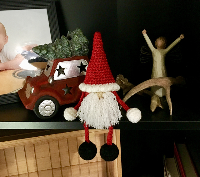 Sitting Santa Christmas Gnome