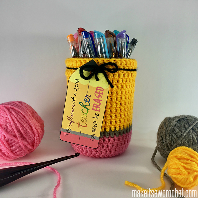 Pencil Mason Jar Cover