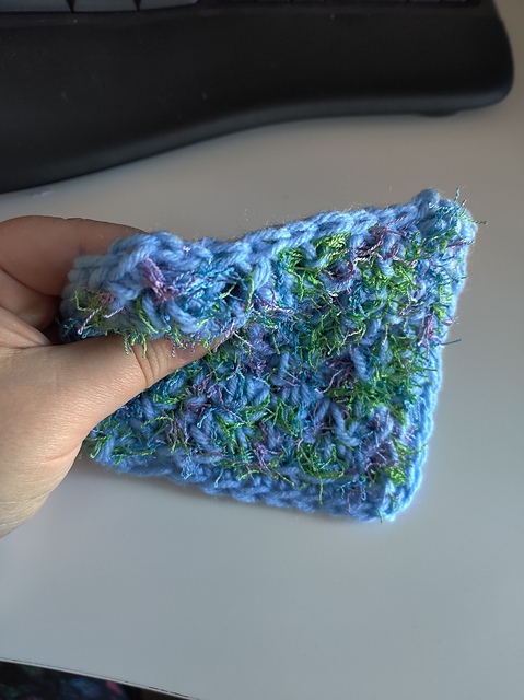 Lemon Peel Stitch Double-Sided Scrubby Dish Cloth