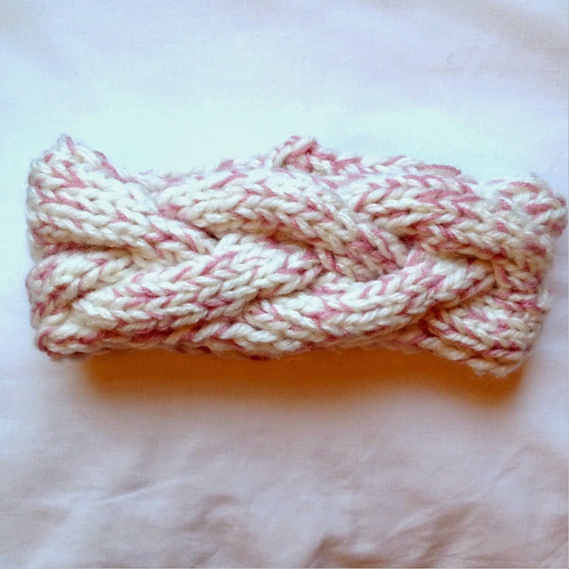 Chunky Cable Knit Headband