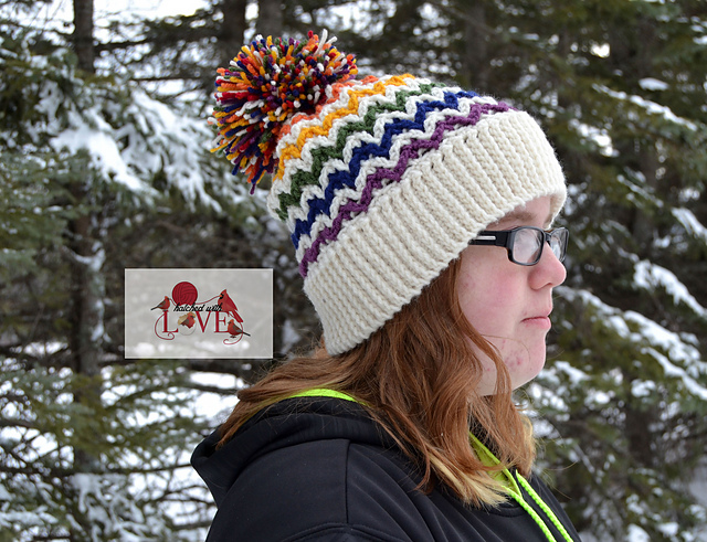 Chevron Illusion Hat