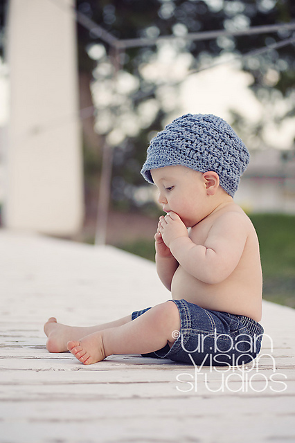 Textured Newsboy Beanie