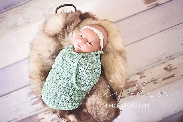 Star Stitch Baby Cocoon or Swaddle Sack
