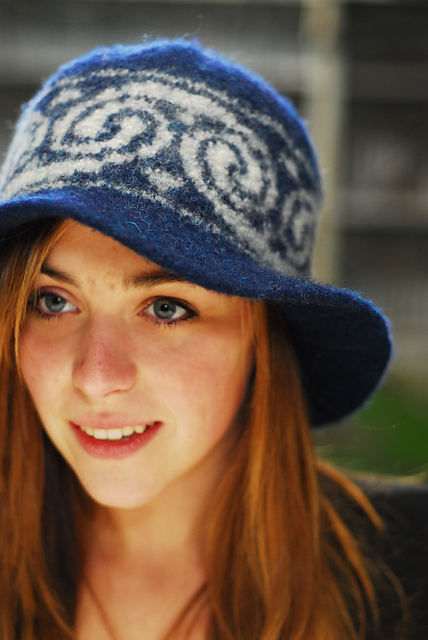 Swirl Felted Hat