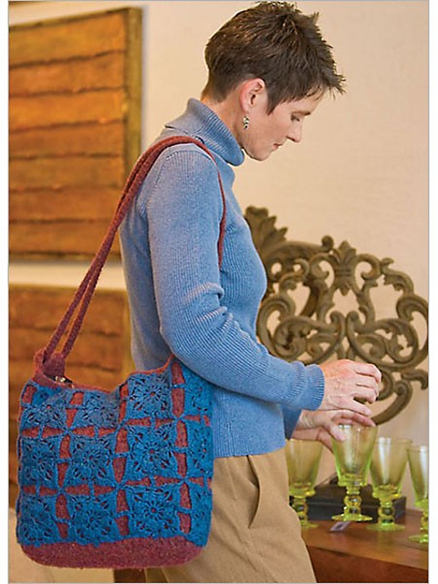 Overlay Felted Tote