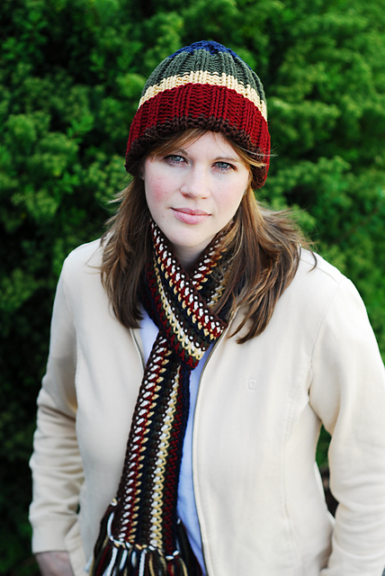 Bulky Watch Cap & Crocheted Scarf