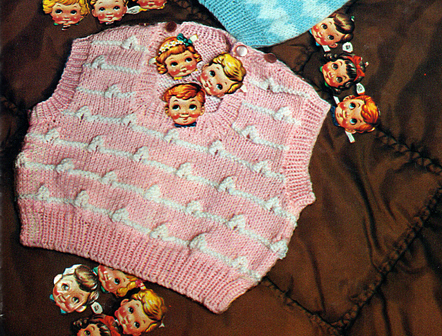 Pink and white Tank Top