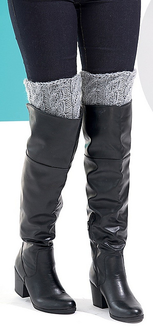 Dreamy Cabled Boot Cuffs