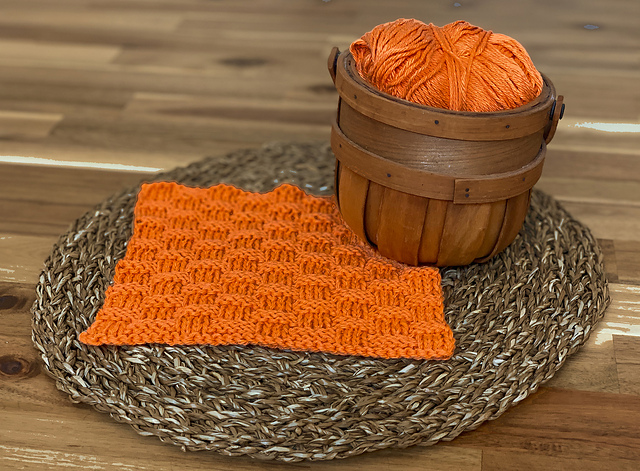 Basketweave Dishcloth