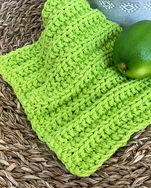 No Purl Dishcloth
