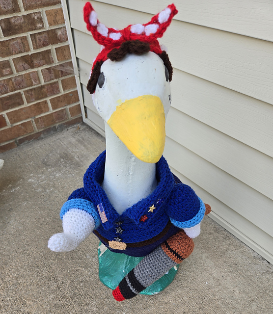 September Rosie the Riveter Goose Outfit