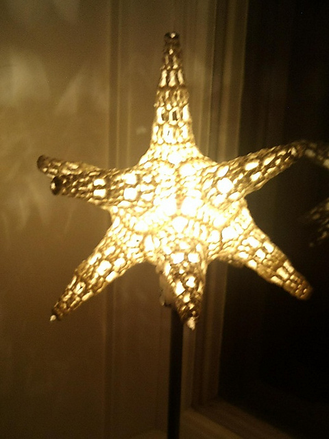 adventsstjärna/fönsterlampa