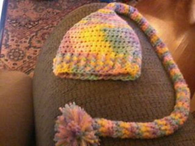 long tail elf hat