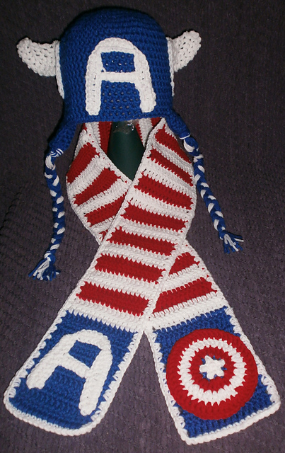 Mr. America hat and scarf