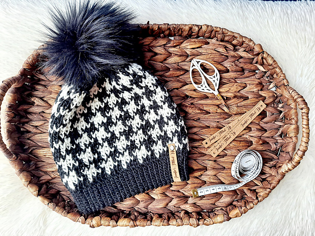 Houndstooth Beanie