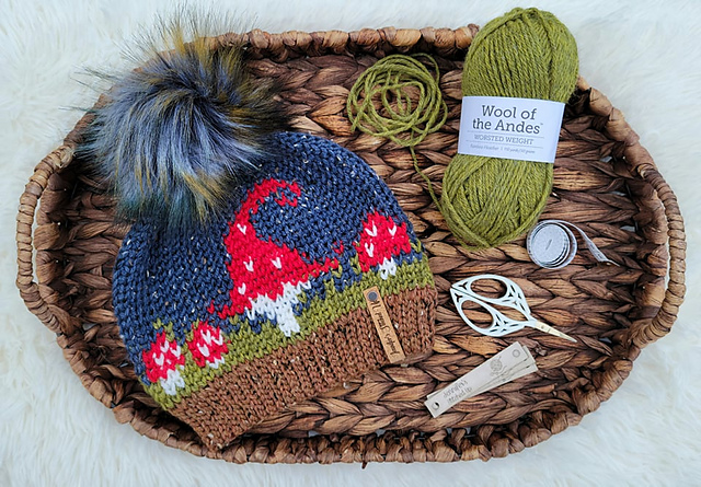 Twisted Mushrooms Beanie