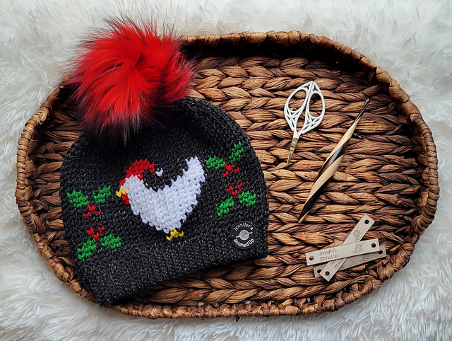 Christmas Chicken Beanie