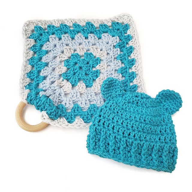 Bear Hat and Teether Lovey