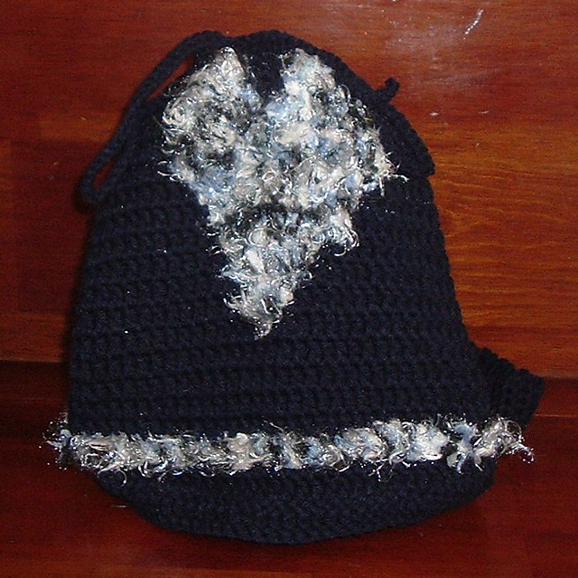 Circular Back Pack Purse with heart