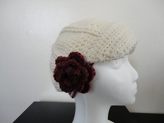 Crochet Ridged Newsboy Hat