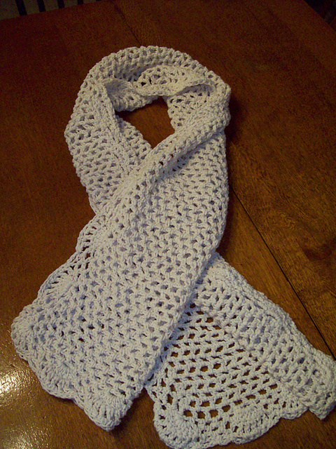 Cream Openwork Shawl