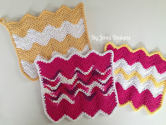 Chevron Rag or Pot Holder