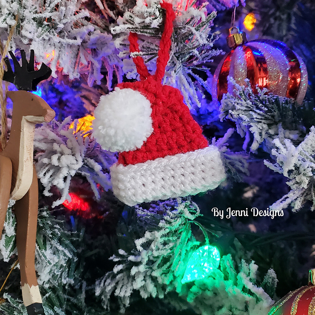 Santa Hat Christmas Ornament